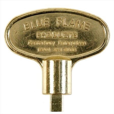 Canterbury Enterprises Llc Blue Flame NKY.8.02 8 in. Universal Key Polish Brass NKY.8.02